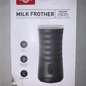 Milk Frother, Paris Rhône 4-in-1 Electric Coffee Frother